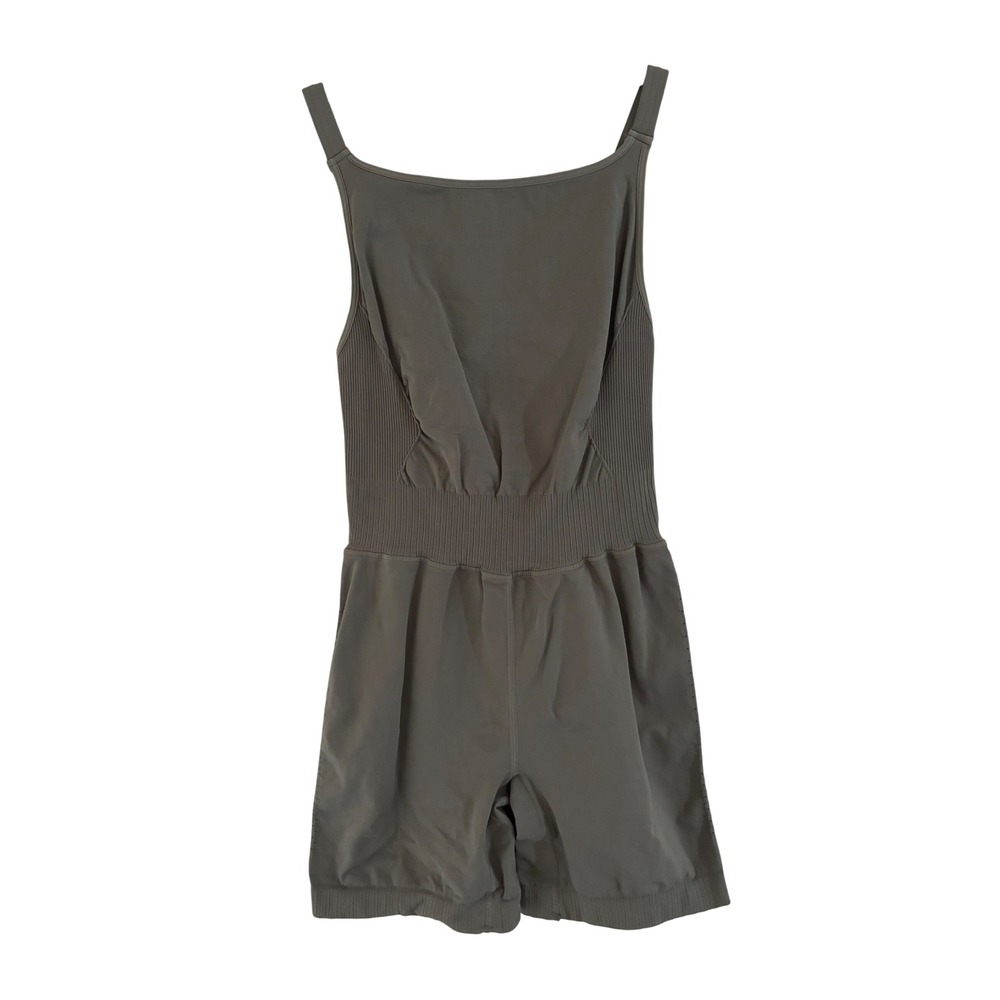 Free People Movement Hot Shot Mini Romper Olive Green M/L Activewear Jumpsuit